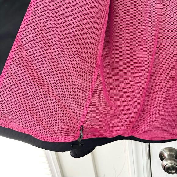Nike ACG Vintage Black Pink Mesh Hood Cinched Windbreaker Jacket Medium Women - Picture 11 of 12